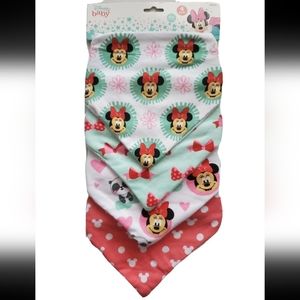 4 Pack Disney Minnie Mouse Baby Girls Bibs
